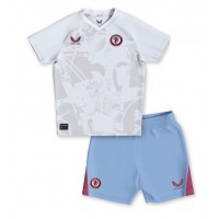 Camiseta Aston Villa Visitante Equipación para niños 2023-24 manga corta (+ pantalones cortos)